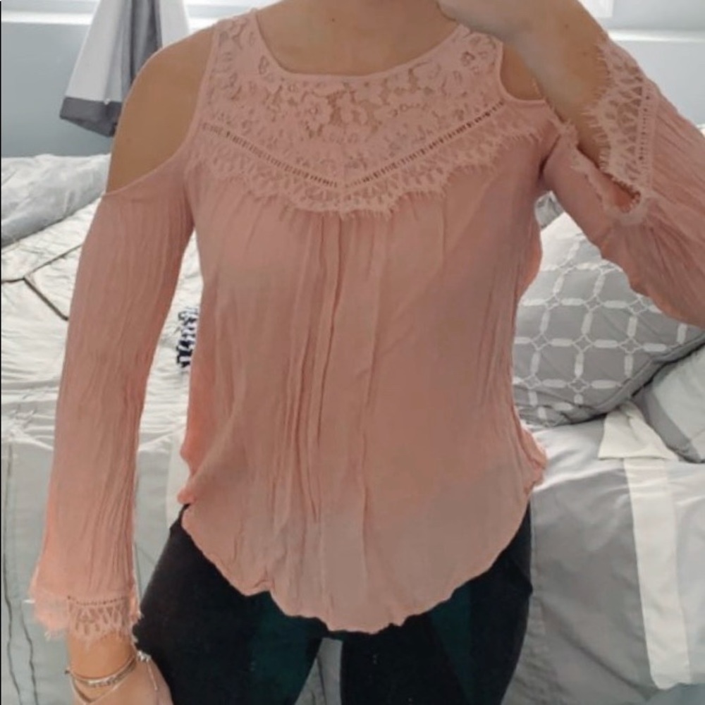Formal top with open shoulders